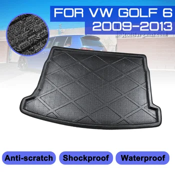 

Car Rear Trunk Boot Mat Waterproof Floor Mats Anti Mud Tray Cargo Liner Carpet For VW Golf 6 2009-2013