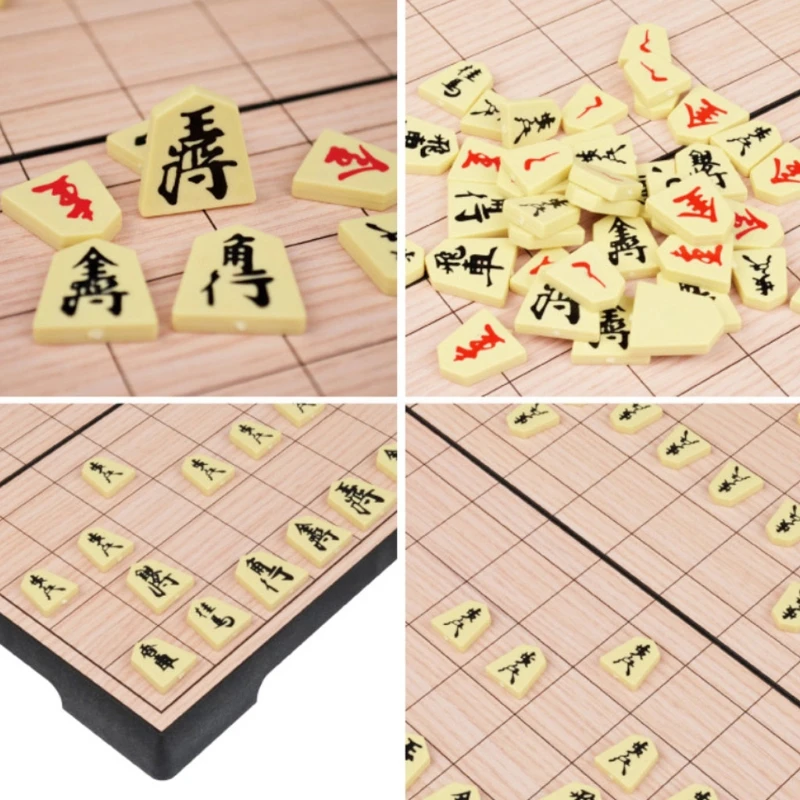 25&times;25cm/9.84x9.84in Japan Shogi Magnetic Foldable Japanese Chess Game Board Game Intelligence Toy