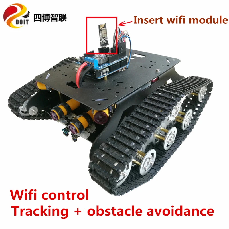 Комплект шасси для Arduino с автоматическим отслеживанием Wi