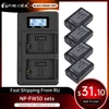 PALO-2 uds. FW50 NP para cámara de batería, 2000mAh, NP-FW50, cargador Dual USB LCD para Sony Alpha a6500 a6300 a6000 a5000 a3000 NEX-3 a7R ► Foto 1/6