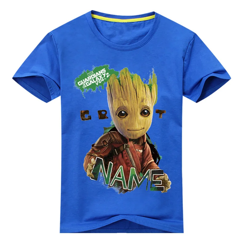 Новинка 2019 футболки с принтом I'm Groot летние детская одежда коротким рукавом топ