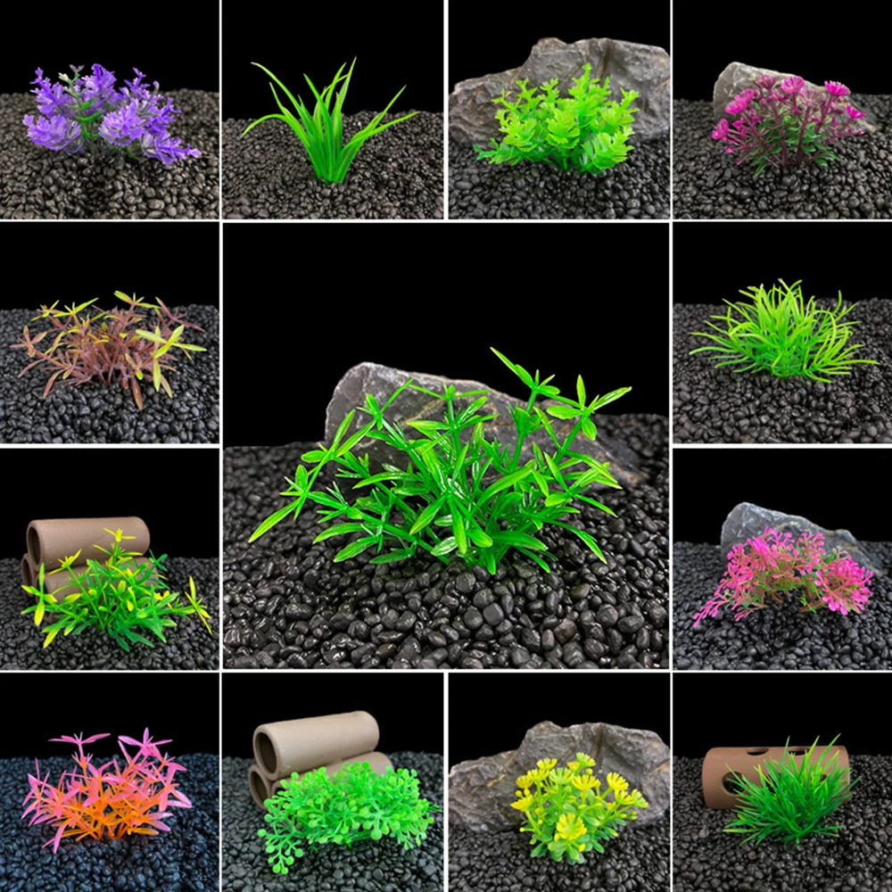 1Pc Plastic Fish Tank Decoration Water Plant Simulation Mini Simulated Aquatic Weed Aquarium Accessories Fish Tank Decorations