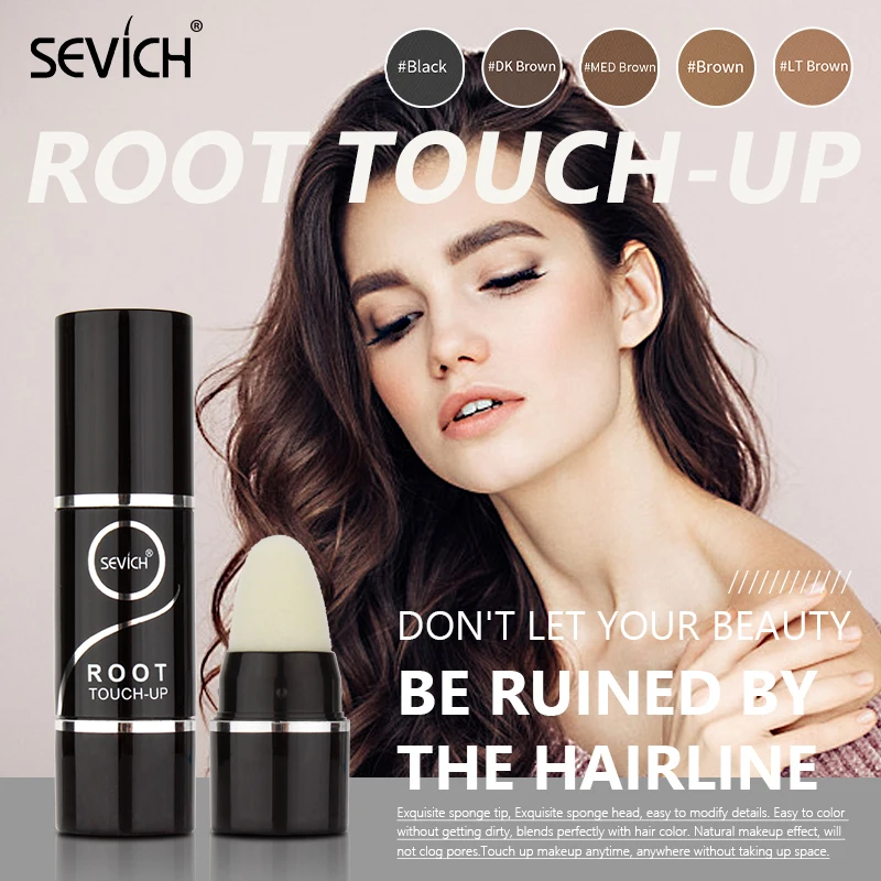 Sevich 5 Colors Hair Line Powder Pen Waterproof 2.5g Hair Shadow Powder Control Hair Edge With Puff Cover Hair Concealer empty cosmetics container for storing hair edge shadow facial shadows blusher powder diy makeup tool filling powder stick