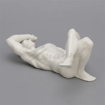 

Modern Ceramic Nude Male Art Sculpture Masculinity Art Body Statue Ceramic Craft Europe Home Decoration Accessories Gift R5025