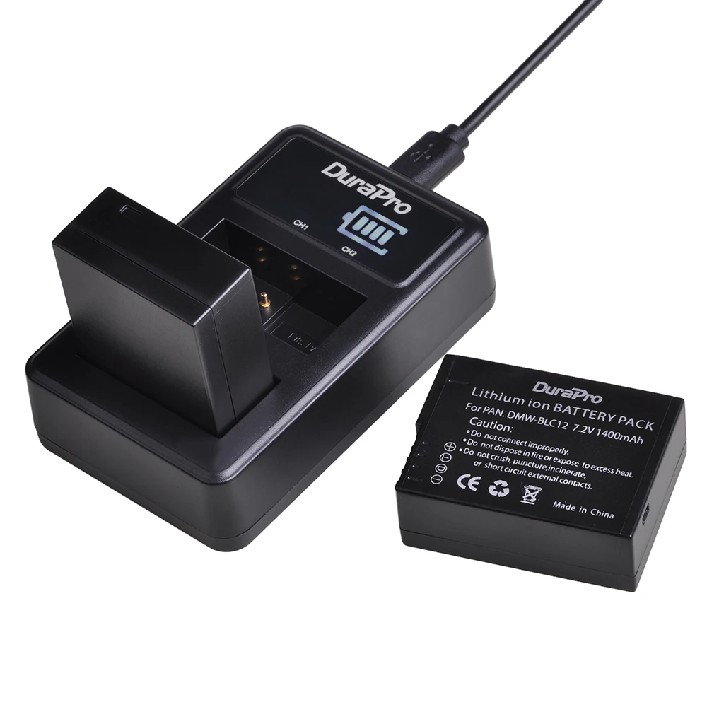 DMW-BLC12 DMW BLC12E BLC12PP светодиодный USB двойное зарядное устройство для Panasonic Lumix FZ1000, FZ200, FZ300, G5, G6, G7, GH2, DMC-GX8