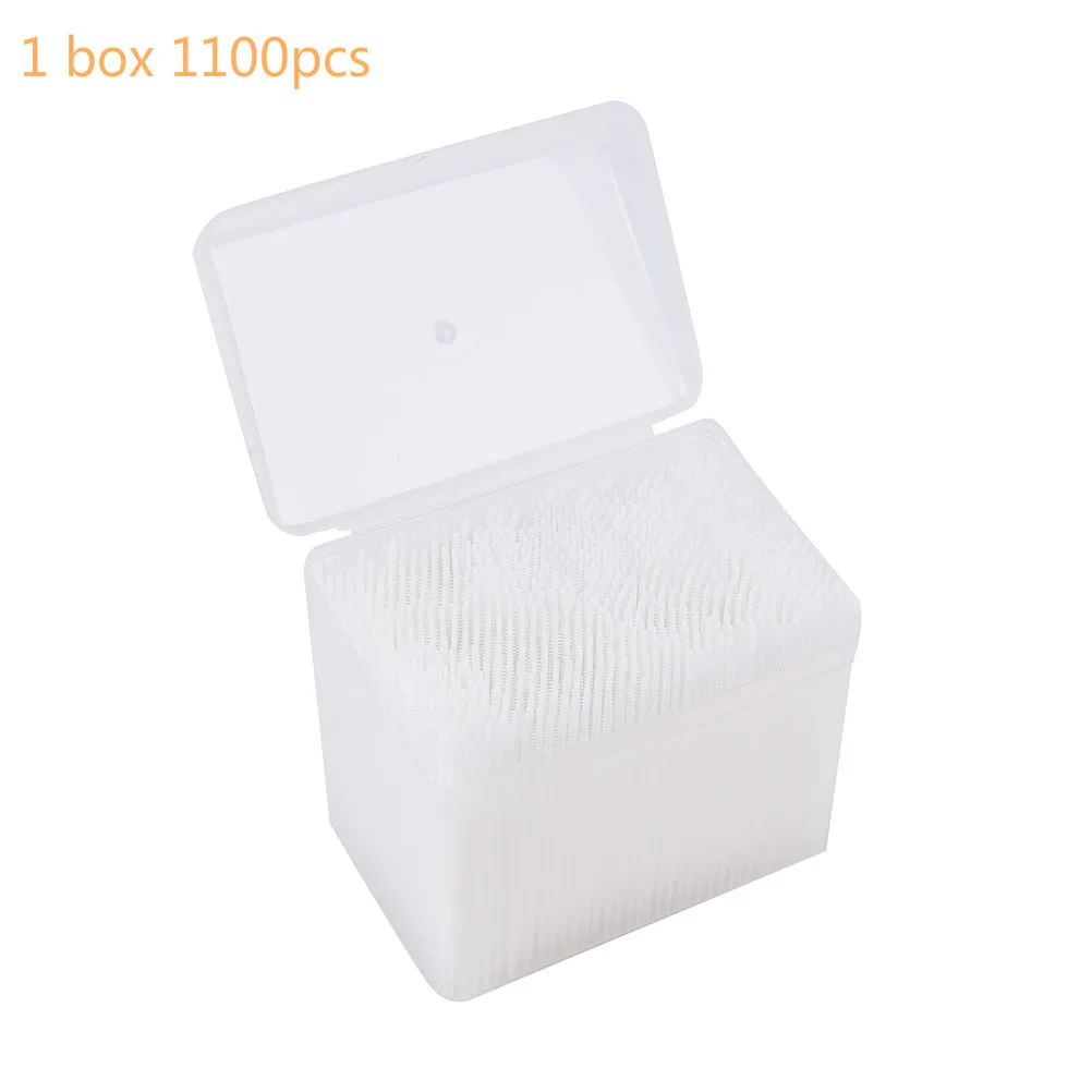 

1100pcs Flosser ToothPicks 2 Way Interdental Brush Tooth Pick Plastic Dental Picks Oral Hygiene 6.5cm Toothpicks 1 Box