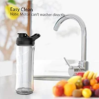 Mini 350W Fruit Vegetable Serve Juice Extractor Smoothie Blender Food Processor Vegetable Fruits Blender With 2 Cups 2