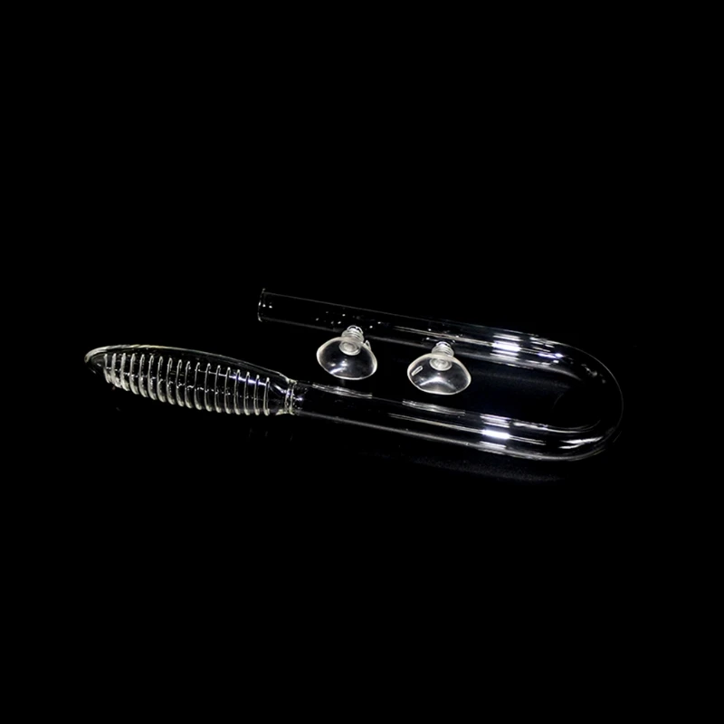 Aquarium Fish Tank Inlet Water Inflow Lily Pipe Filters 13mm / 17mm Transparent Glass with Suction Cups to Easy Adjust Location aquarium suction cup