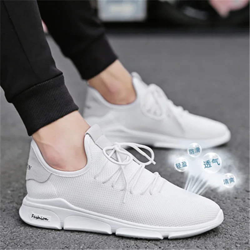

2019 Spring and Autumn New Shoes Men Small White Shoes Men's Lace-Up Fashion Leisure Shoes Casual Shoes Women's Run Sports Shoes