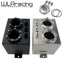 WLR RACING-3L двойная Заготовка алюминиевый топливный бак/бак перенапряжения без 044 топливный насос серебристый или черный WLR-TK84