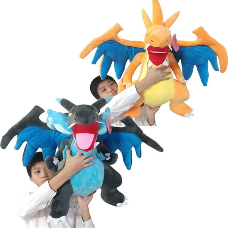 60 см Большой размер плюшевый Charizard Blastoise Articuno Mewtwo Espeon Charizard синий желтый Ninetales Vulpix Groudon кукла игрушка