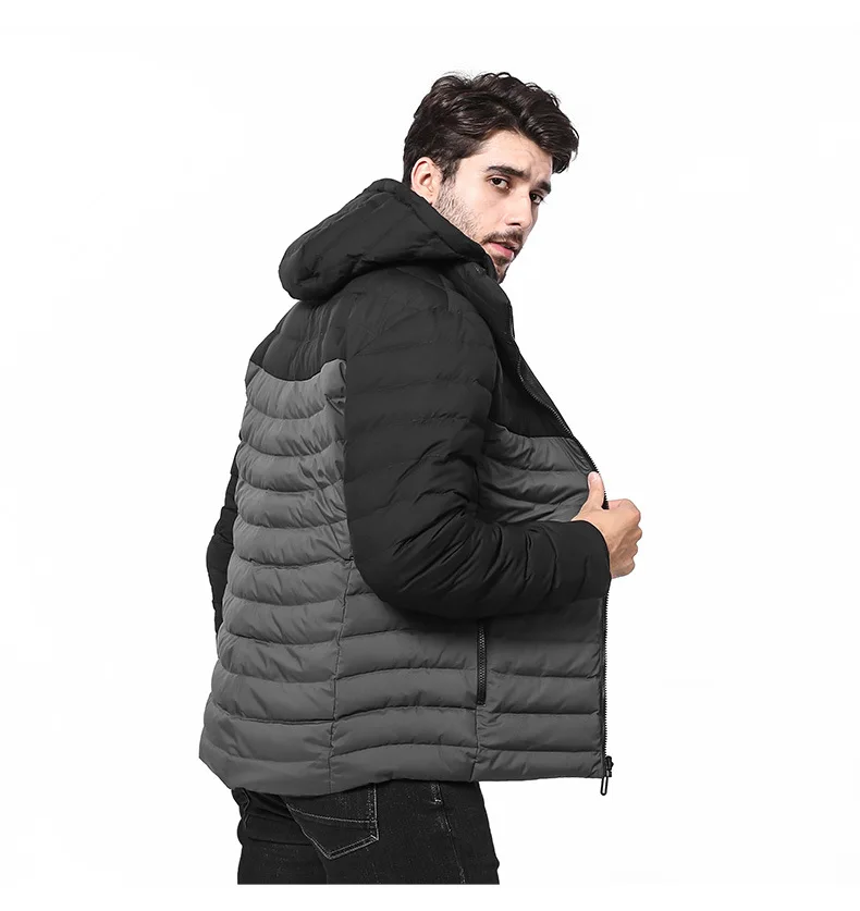 L-4XL, новинка, мужская двусторонняя куртка на белом утином пуху, новое зимнее мужское Двустороннее пальто, теплое пуховое пальто с капюшоном, Мужское пальто