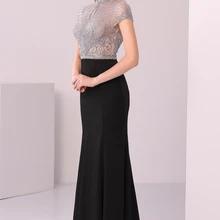 Хозяина платье темперамент знаменитости достойно атмосфера Коктейльные Вечерние годовой вечерние парадное, тонкое Черное вечернее платье