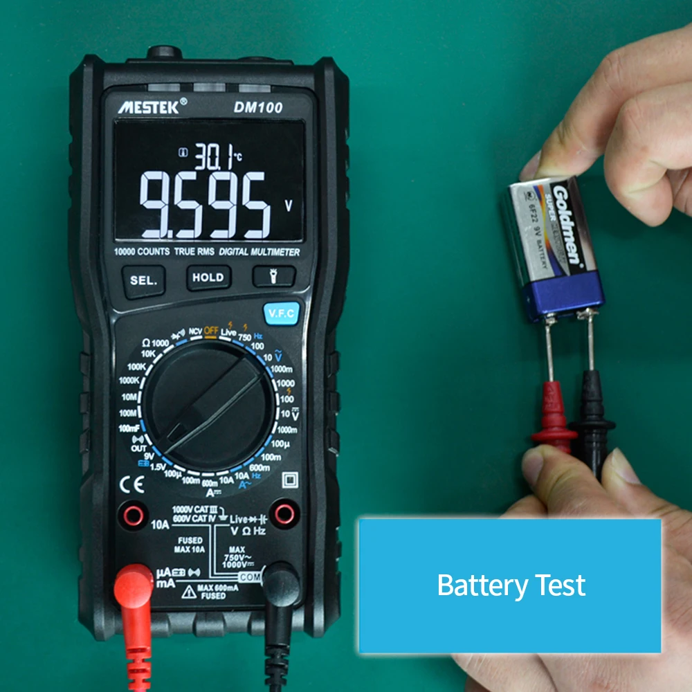 MESTEK 10000 отсчетов True RMS Многофункциональный цифровой мультиметр измерения переменного/постоянного тока мультиметры