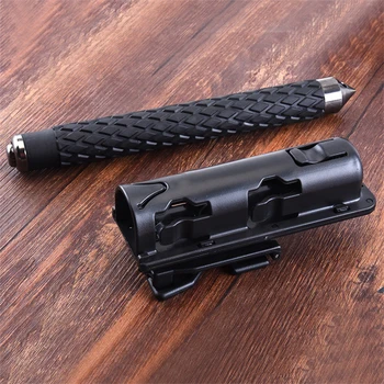 

360 Degree Rotation Universal Baton Holder Extensible Black Baton Holder Case Pouch for outdoor police baton telescopic self def