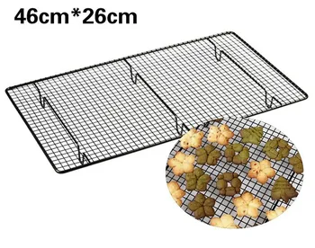 

1PC Stainless Steel Wire Raster Cooling Cake Food Rack Oven Safe Kitchen Baking Pizza Bread Barbecue Holder Shelf LB 016