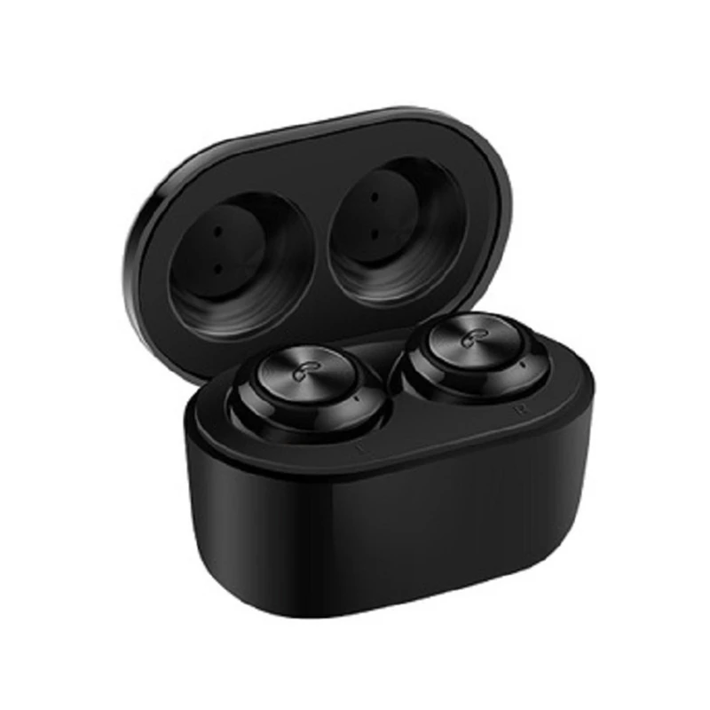 Черный Оригинальные A6S Bluetooth гарнитуры для Redmi Airdots беспроводные наушники 5,0 TWS наушники с шумоподавлением микрофон для iPhone Android - Цвет: Черный