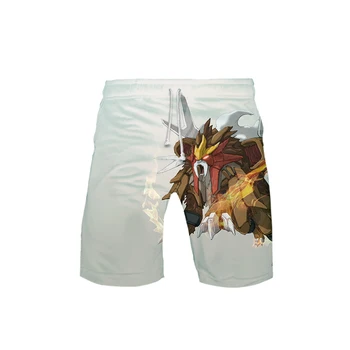 

Men's 3D Pokemon Shorts 3D Board Trunks 2019 Summer New Quick Dry Men Hip Hop Machinery Pokemon Shorts Beach Wear streetwear
