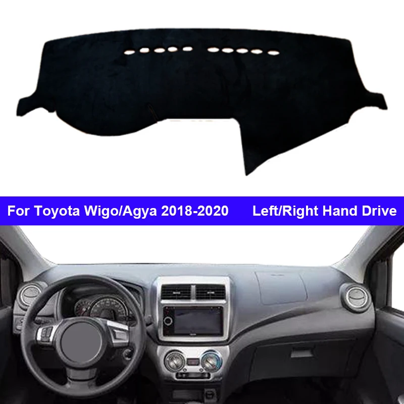 Автомобильный внутренний коврик для приборной панели для Toyota Wigo/Agya LHD RHD 2 слоя солнцезащитный козырек Авто накидка