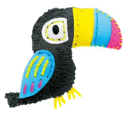 

DIY sewing children's crafts Handmade parrot