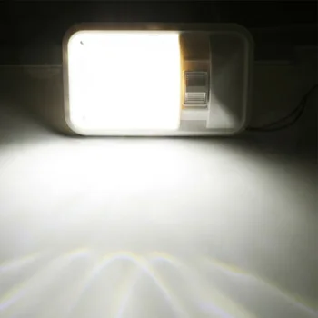 

800LM Car Ceiling Light 3528 SMD 12V ABS Inner White 24-LED 4000-4500K