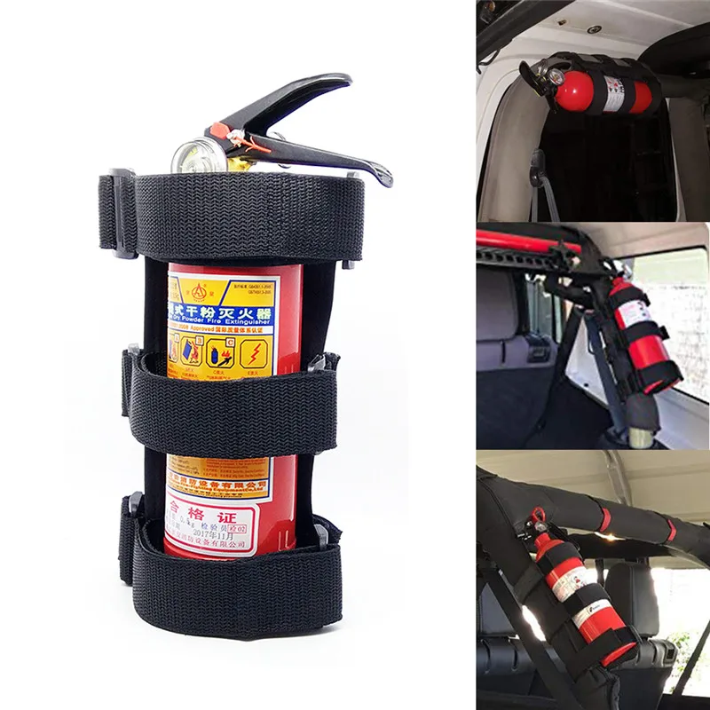

Adjustable Car Roll Bar Fire Extinguisher Mount Bracket Fixed Holder Belt Car Interior Fixing Straps For Automobile