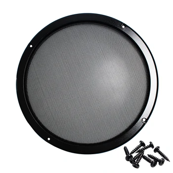 

2PCS 5 INCH 6.5 INCH 8 INCH 10 INCH Speaker Grill Mesh Tweet Cold Rolled Steel ABS Protection Grids Decorative Circle With Screw