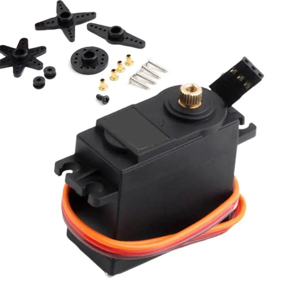 

High Quality 1 Set Digital Metal Gear Servo Motor MG995 360 Degree High Torque Metal Gear RC Servo Motor For Boat Helicopter Car