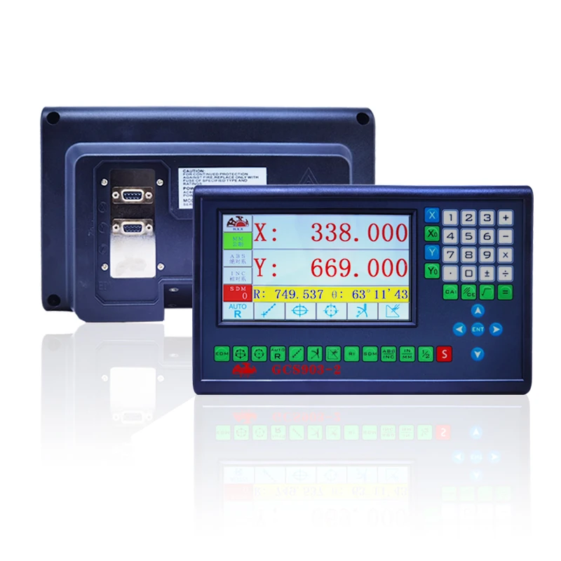 

Multilingual 2 Axis Lathe Milling BIG LCD DRO Digital Readout TTL AC110V/220V Display For Linear Scale Rrating Ruler