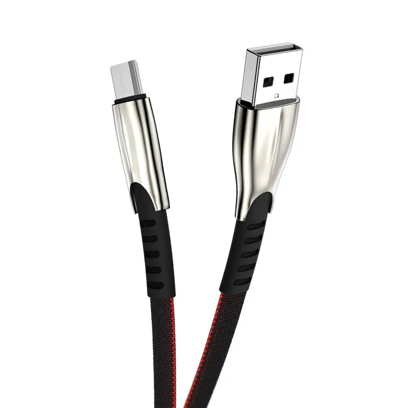 2 м 3 м Micro USB кабель для быстрой зарядки Microusb кабель зарядного устройства для samsung J4 J5 J6 J7 Xiaomi Redmi Note 5 4 Android телефон шнур для передачи данных - Цвет: Черный