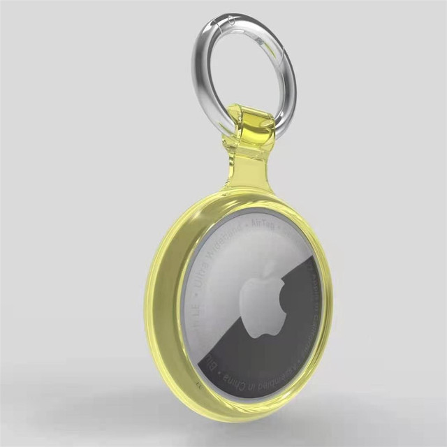 Iphone airtag tracker Transparent TPU cover with keychian Anti-lost keychain protective cover For Apple Airtags Accessories