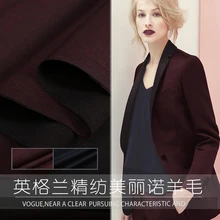 Высококачественная Заказная ширина 150 см Весенняя и летняя камвольная шелковая и шерстяная ткань комбинированная Одежда Ткань для шитья своими руками горячая распродажа