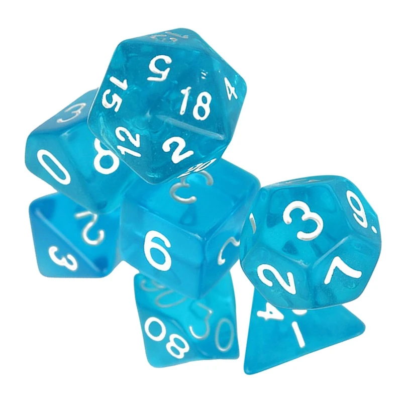 7-кости Двусторонняя D4 D6 D8 D10 D12 D20 MTG магия сбор D