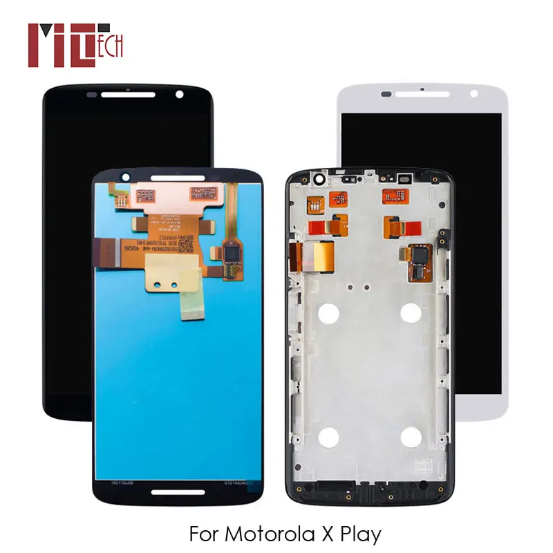 

LCD Display For Motorola Moto X Play XT1561 XT1562 XT1563 XT1565 Touch Screen Digitizer Assembly Black White With Frame 5.5''