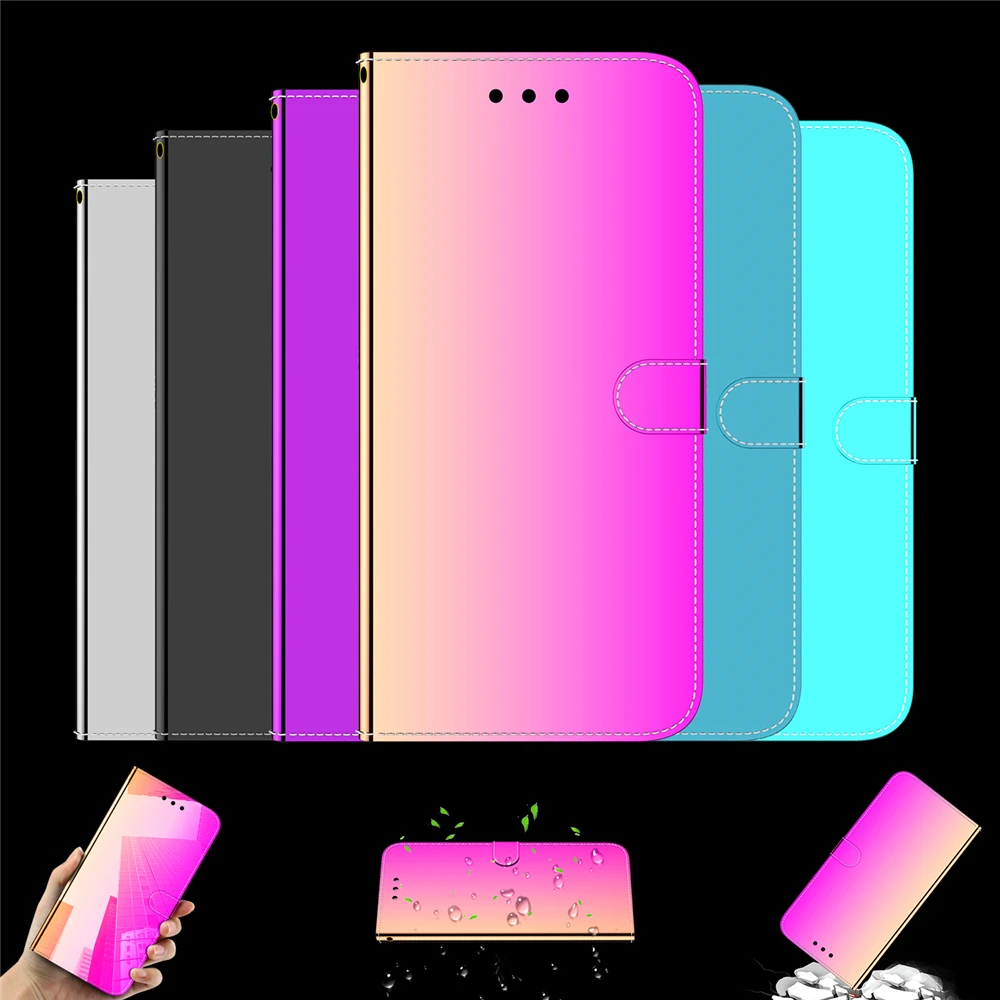 Усовершенствованный зеркальный кожаный чехол для huawei P Smart Plus Enjoy 9S Honor 10i 20i 10 20 Lite, роскошный флип-кошелек, чехол для телефона