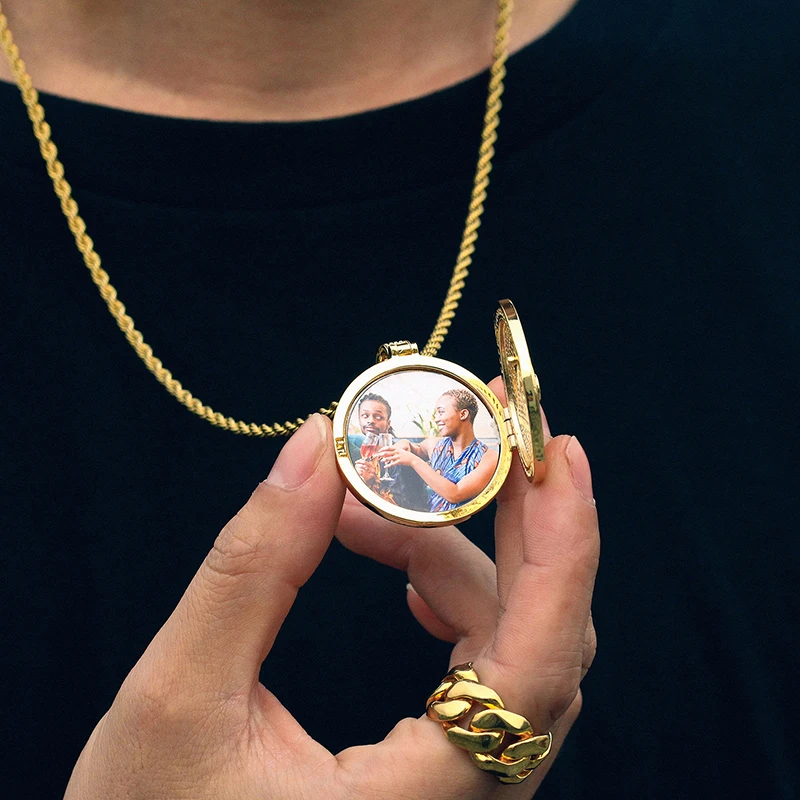 medalhões de memória de mau colar personalizado com pingente de foto para joias hip pingente com nome presente de memória