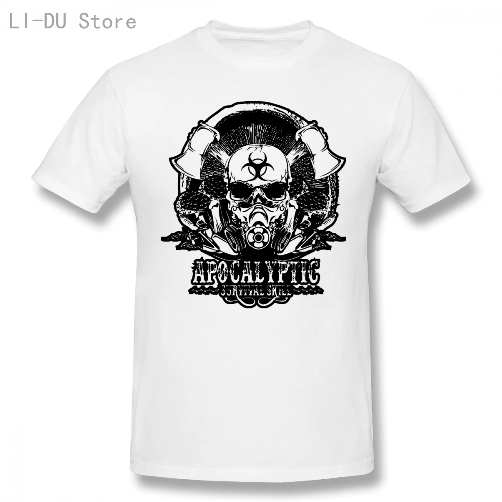 Apocalyptic Survival Skill Mens Zombie T Shirt Gaming Skull Video Games Ps4 Pc T Shirts Aliexpress