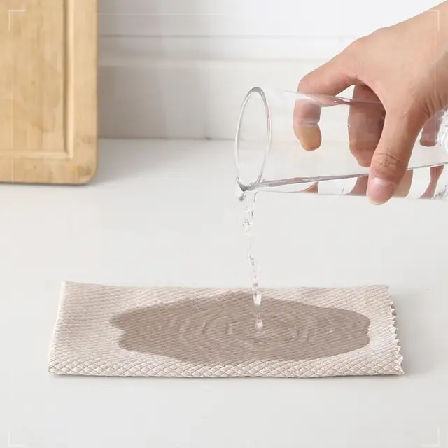 5Db/10Db Konyhai Zsírellenes Törlő Rongyok Hatékony Hal Skála Szuper Abszorbens Törülköző Háztartási Edények Mosás Tisztító - Image 5