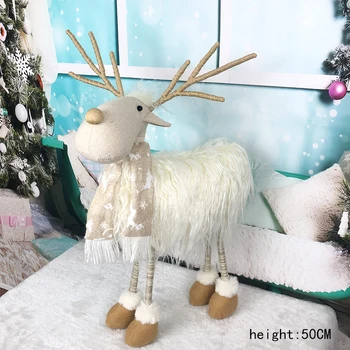 

Reindeer Doll Plush Ornaments Christmas Noel Decor Holiday Decoration Holiday Party Figurine Decoration Arrangement Dolls
