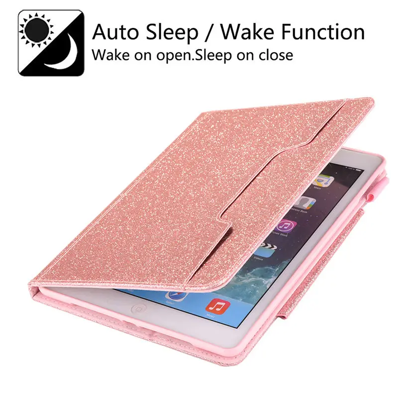 Чехол для iPad 10,2 Smart Cover Funda для Apple iPad 7th A2200 A2198 A2232 Блестящий магнит искусственная кожа Защитный чехол+ подарок