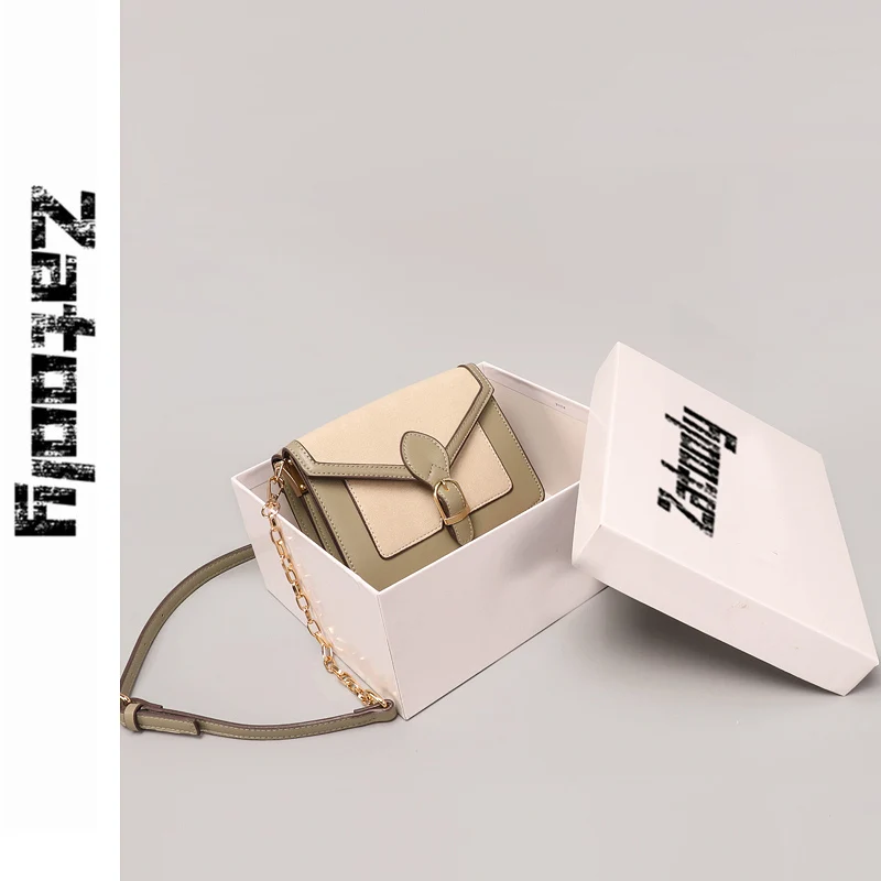 

New Style In 2019, Fashionable French Small Crowd High-grade Sense Bag, Foreign Temperament Inclined Chain Bag,simple Atmosphere