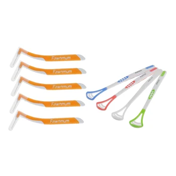 

Health Care Cleaner Scraper Oral Tongue Clean + Interdental Teeth Floss Flosser Tooth Picks