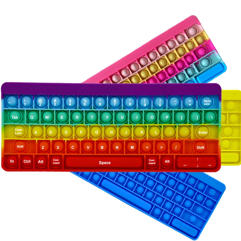 Rainbow Big Size Simple Dimple Fidget 