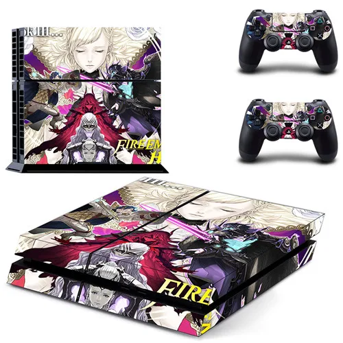 KPTM1888 Огненная эмблема наклейка для PS4 наклейка для DualShock playstation 4 консоль и 2 контроллера наклейка для PS4 виниловая наклейка - Цвет: KPTM1888