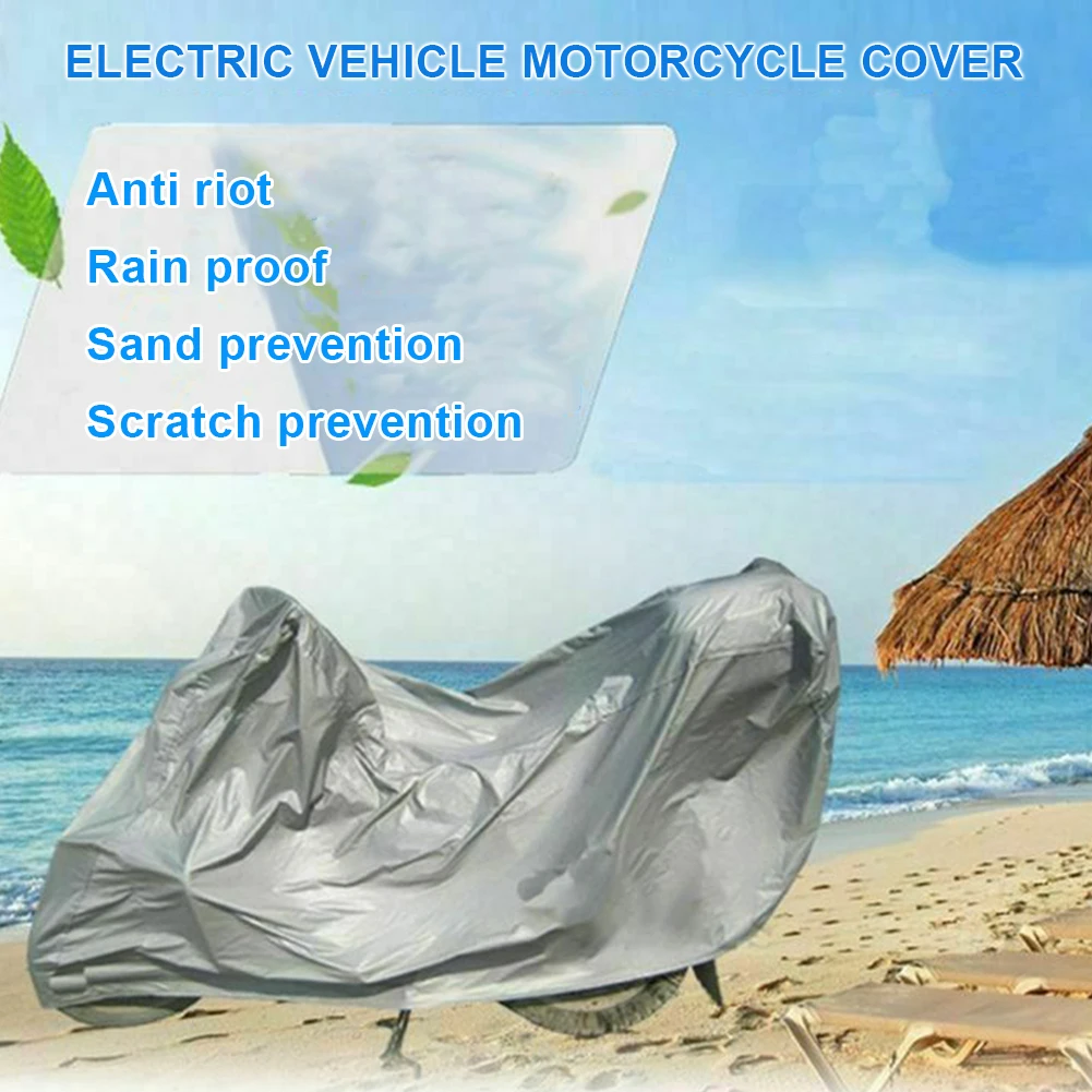 

1Pc Anti-UV Dust Proof Cover Motor Bike Rain Coat Durable PEVA Fabric Waterproof Outdoor Motorcycle Suitable For All Motor