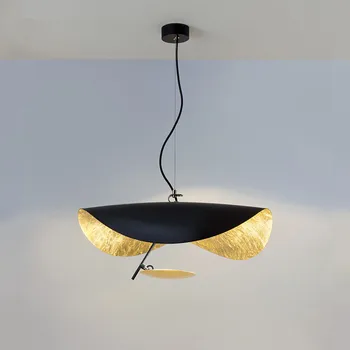 

Postmodern Minimalism Led Pendant Lights Flying Saucer Hat Art Home Decor Hanglamp Living Room Restaurant Kitchen Lights Hanging