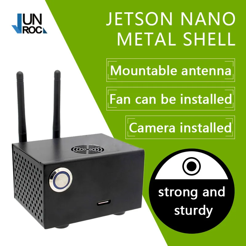 Nvidia Jetson Nano металлический корпус N100 с кнопкой выключателя питания антенна Кнопка