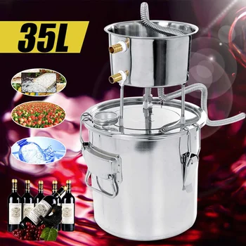 

11/22/35L 304 Stainless Boiler Distiller Moonshine Alcohol Home Use Wine Making Machine Water Whiskey Beer DIY Making Tools Set