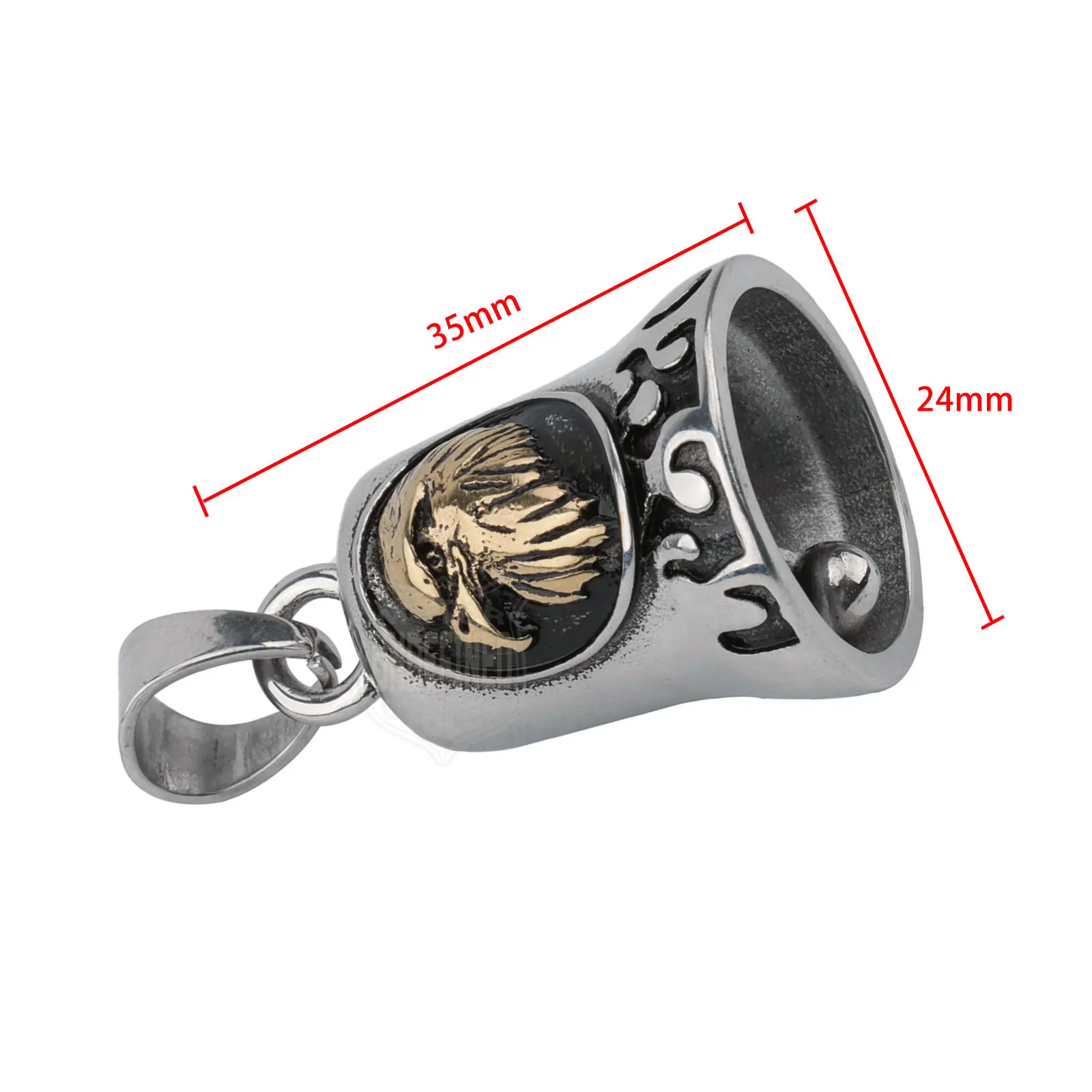 Für Harley Indian Scout Touring Softail Dyna Bobber Universal Motorrad Glocke Cross Engine Cool Biker Schutz Glocke Edelstahl – Detail 1