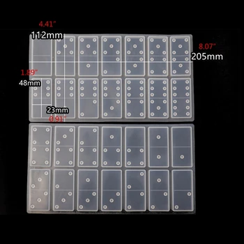 

DIY Silicone Dominoes Game Play Epoxy Resin Molds Kit Game Casino Fun Art Crafts 1XCA